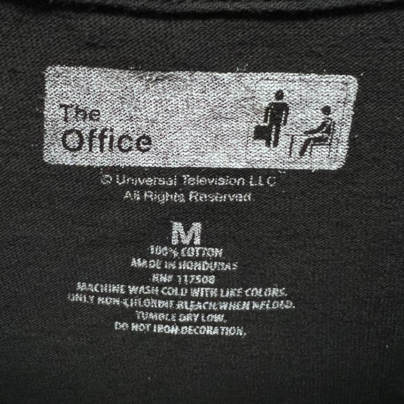 The Office Dunder Mifflin Paper Company T-Shirt Men's M Black Short Sleeve - Picture 3 of 8
